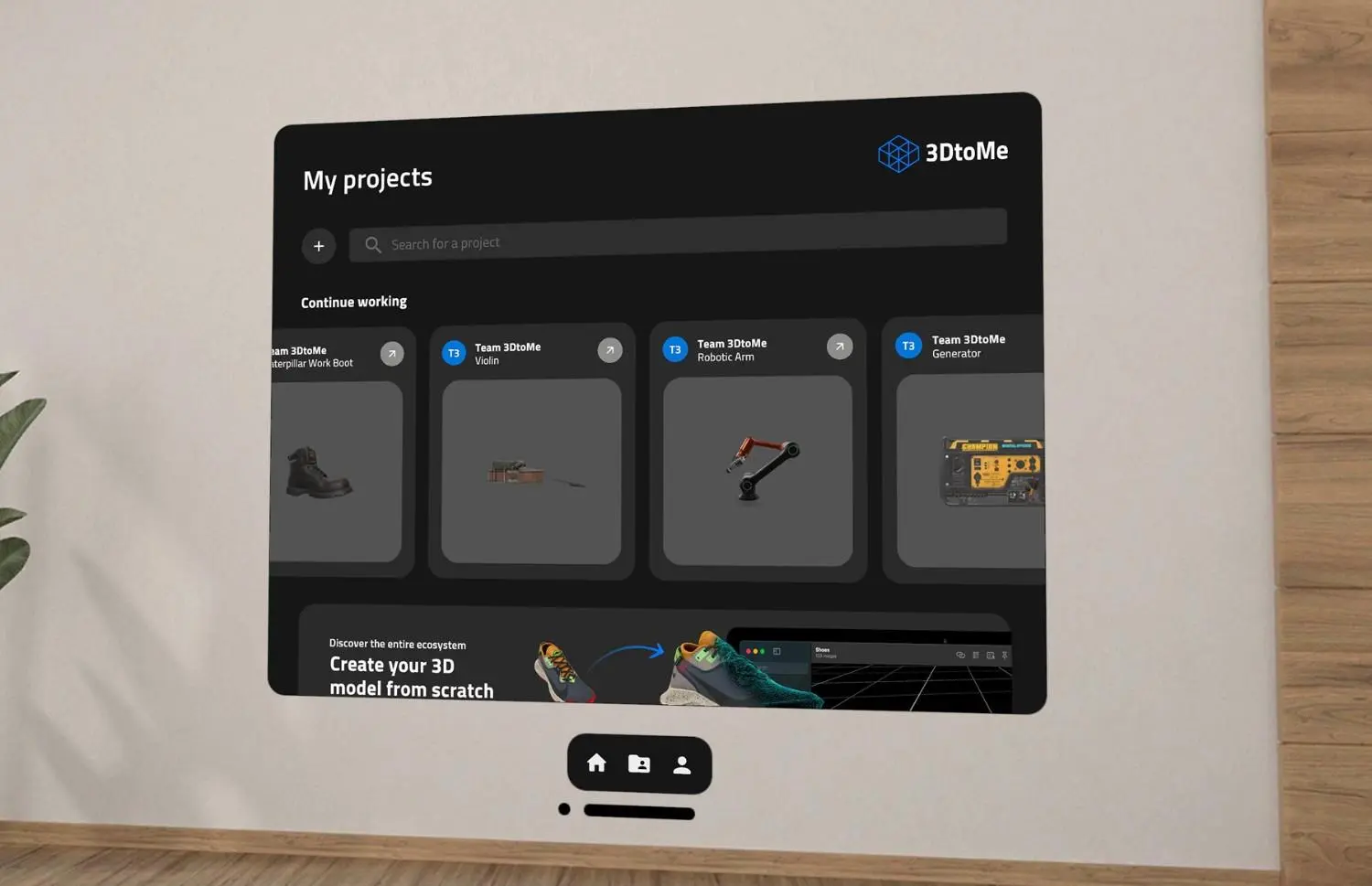 3DtoMe projects preview