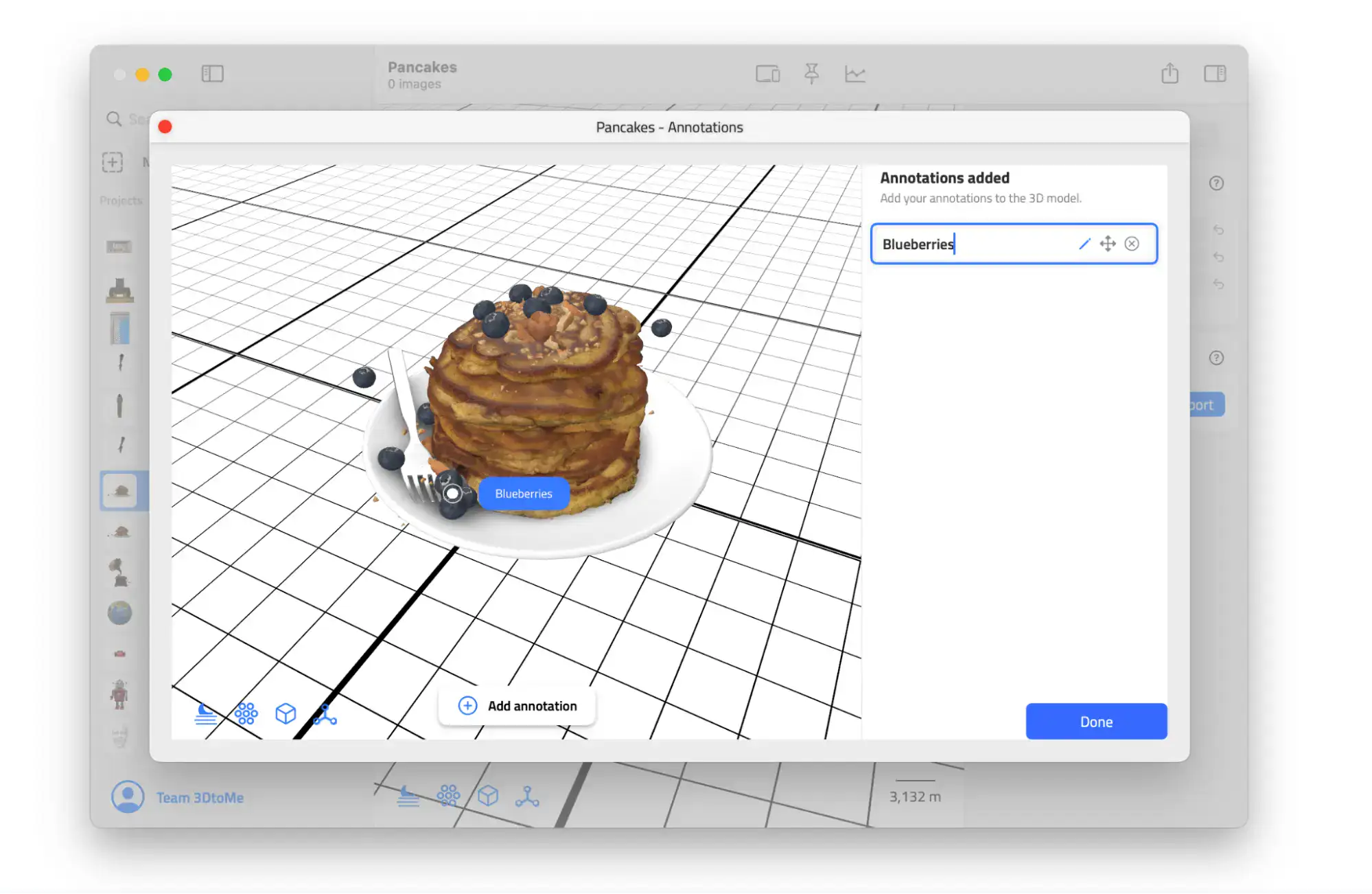 3DtoMe annotations on macOS