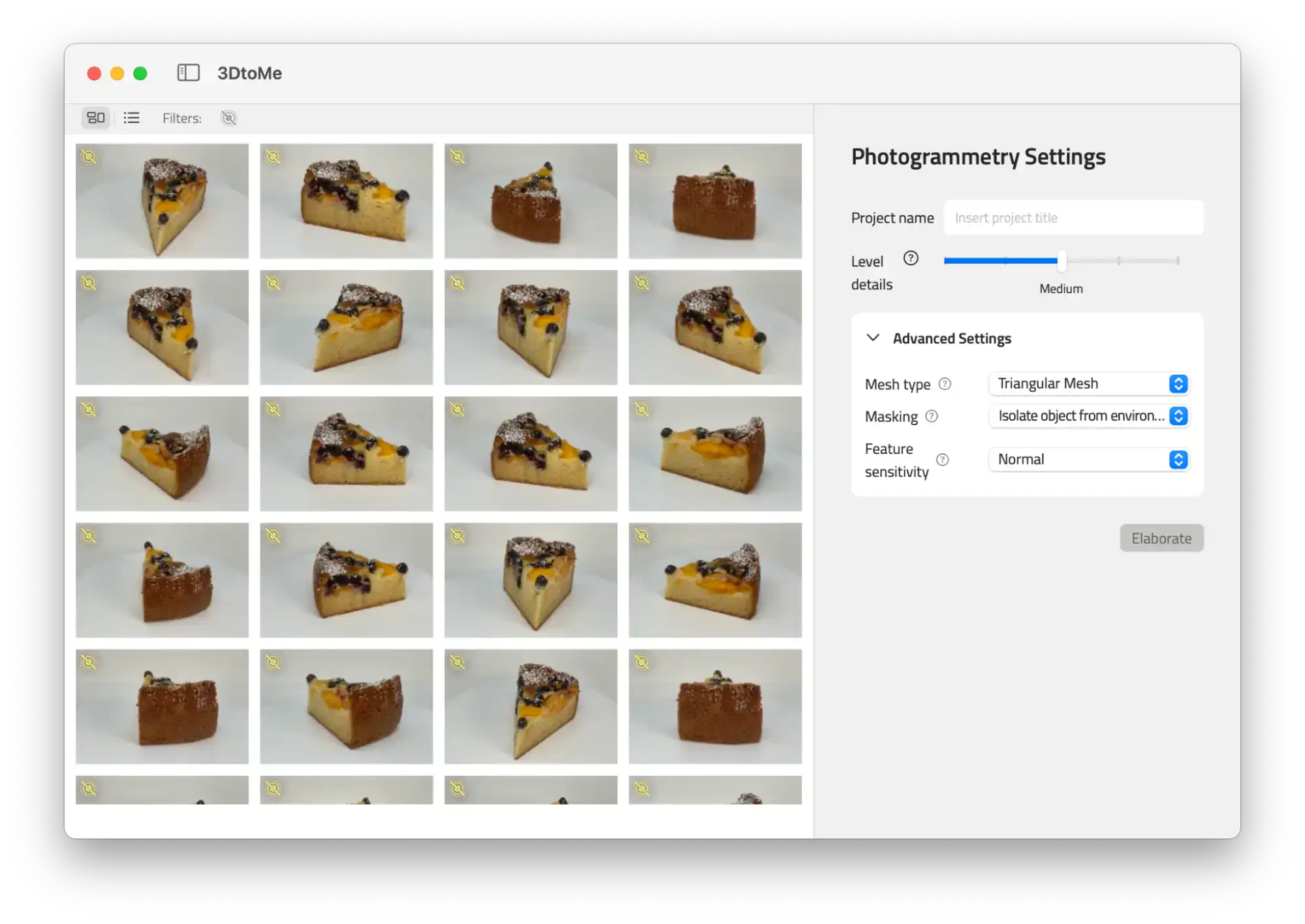 3DtoMe photogrammetry on macOS