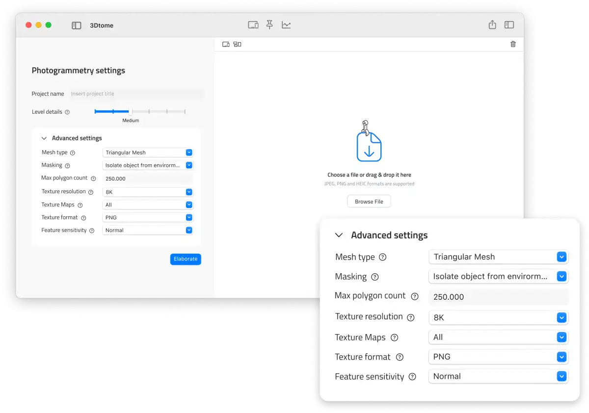 Advance settings for your model creation